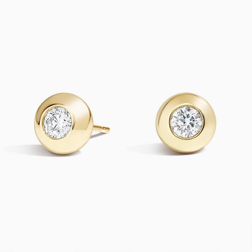 Lab Diamond Bubble Stud Earrings