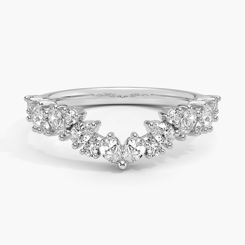 Olivetta Contoured Diamond Ring