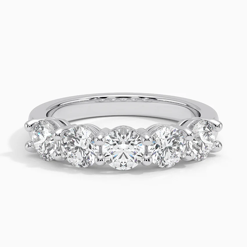 Round Five Stone Lab Diamond Ring 