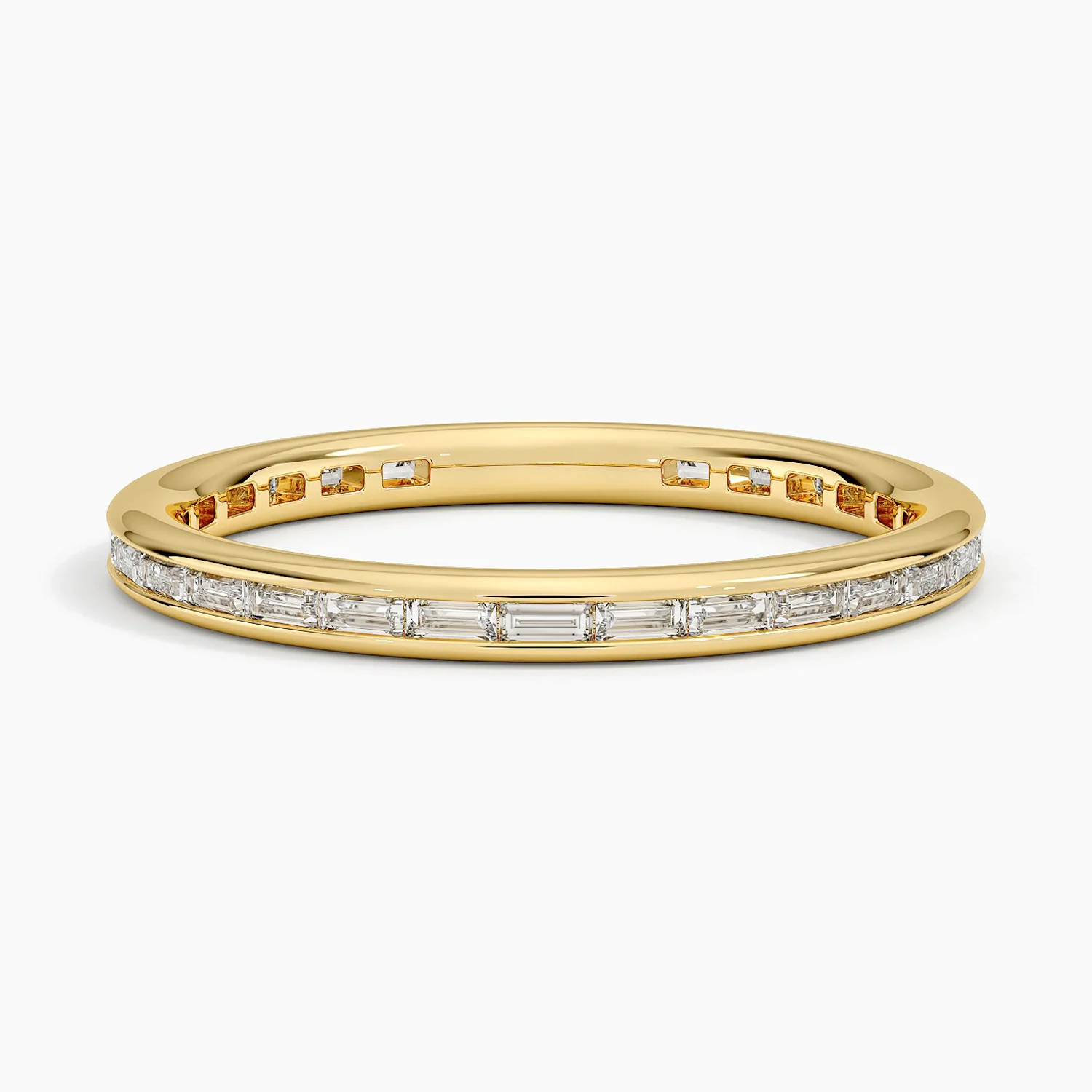 Tabitha Channel Set Baguette Eternity Lab Diamond Ring