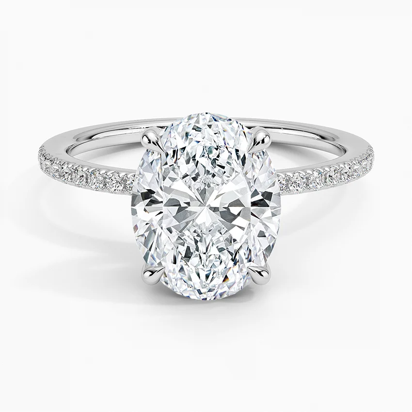 Viviana with 2.5ct Oval Certified Lab Diamond