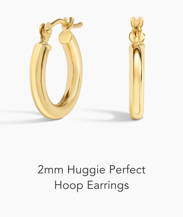 2mm Huggie Perfect Hoop Earrings 