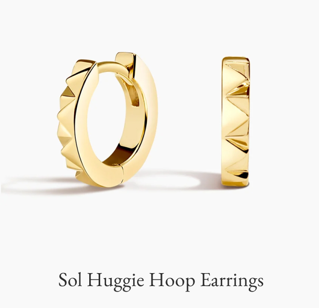 Sol Huggie Hoop Earrings
