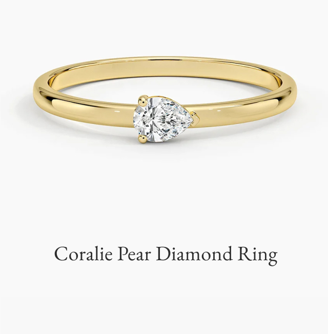 Coralie Pear Diamond Ring