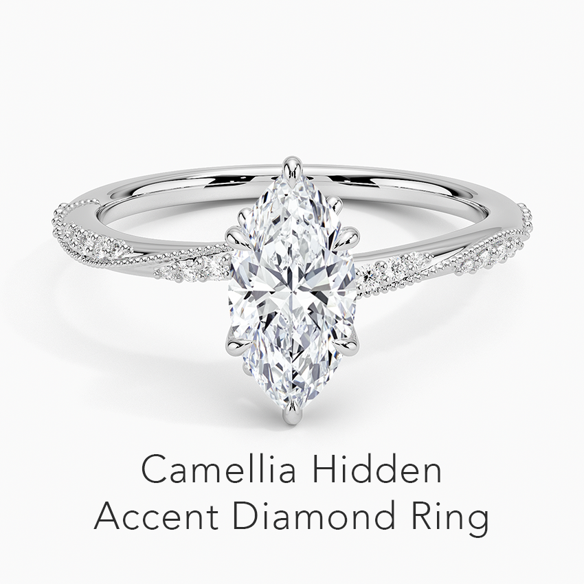 Camellia Hidden Accent Diamond Ring