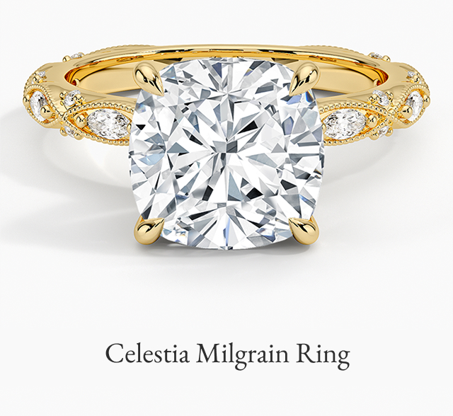 Celestia Milgrain Diamond Ring