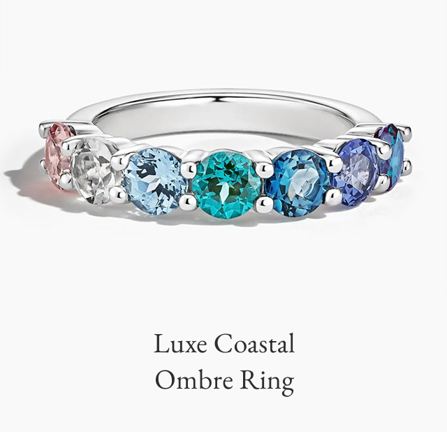 Luxe Coastal Ombre Ring