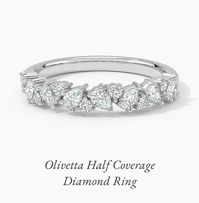 Olivetta Half Coverage Diamond Ring