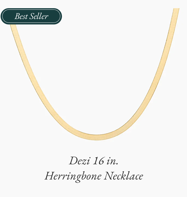 Dezi 16 in. Herringbone Necklace 