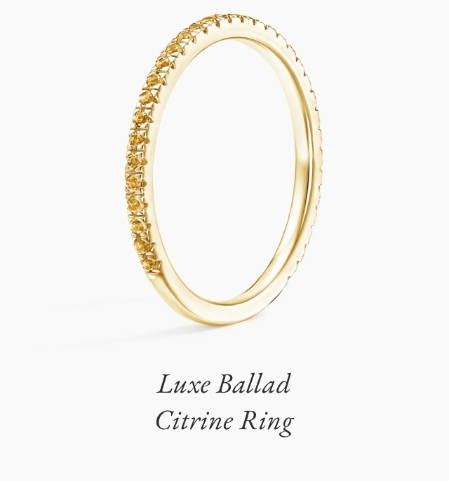 Luxe Ballad Citrine Ring