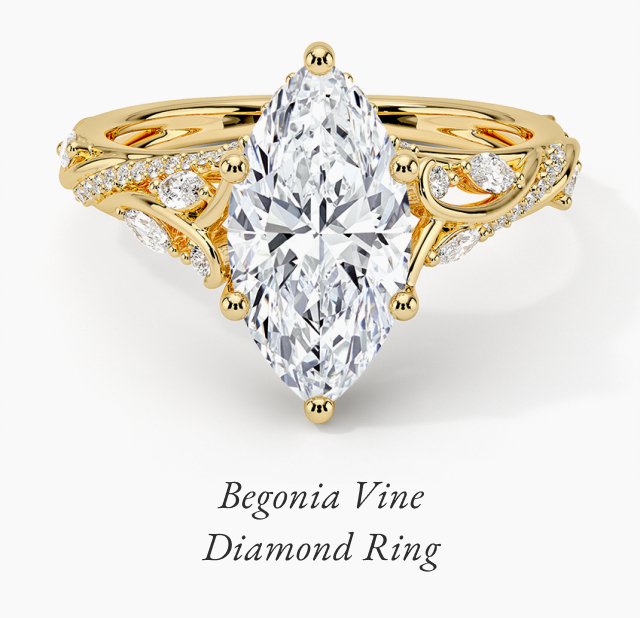 Begonia Vine Diamond Ring 
