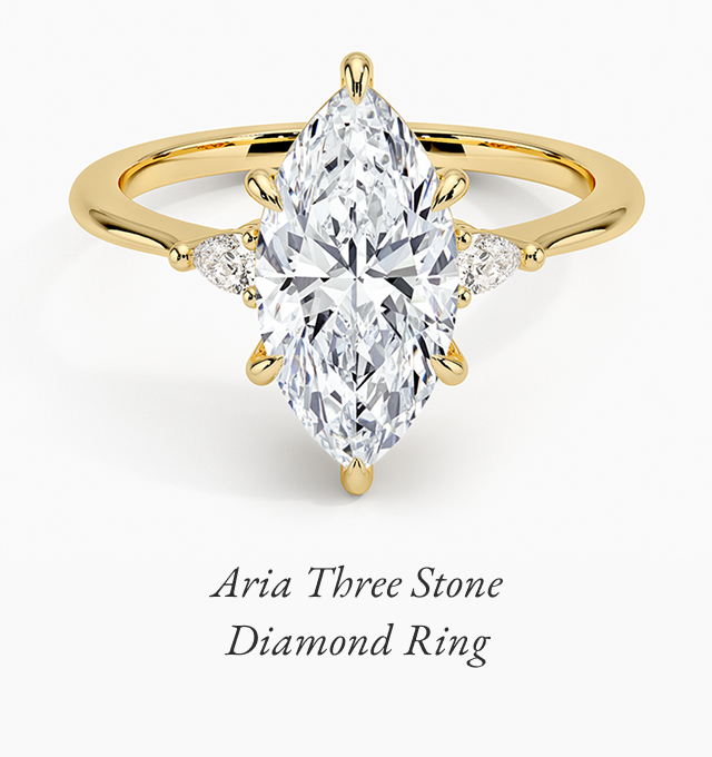 Aria Three Stone Diamond Ring