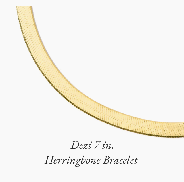 Dezi 7 in. Herringbone Bracelet