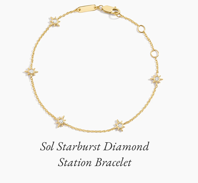 Sol Starburst Diamond Station Bracelet 