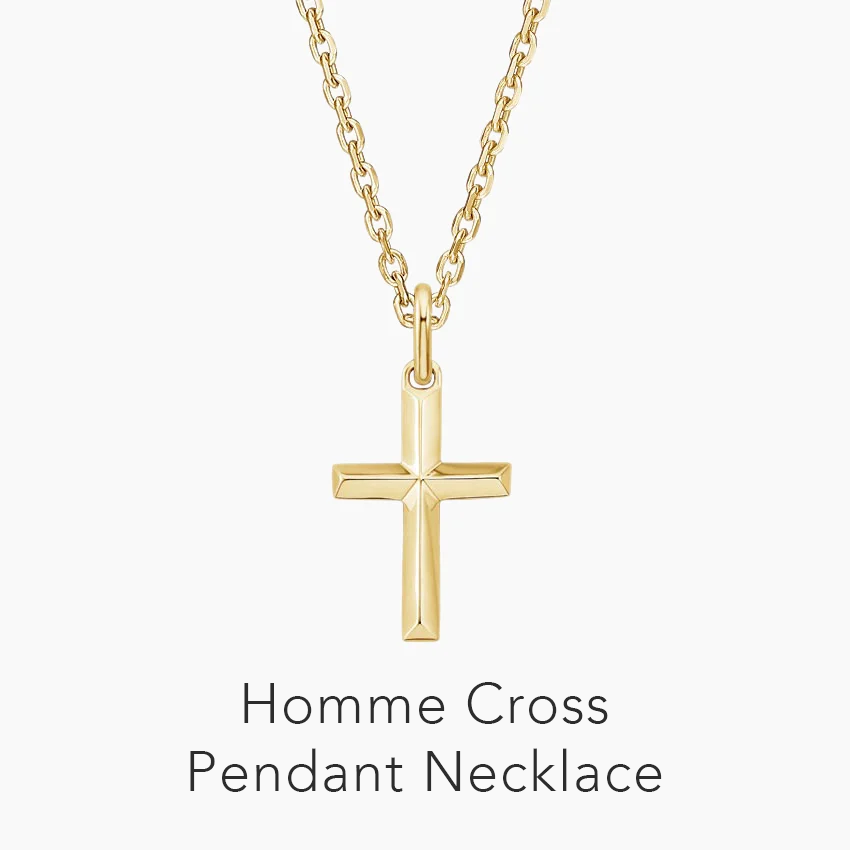 Homme Cross Pendant Necklace