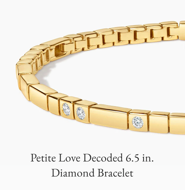Petite Love Decoded 6.5 in. Diamond Bracelet