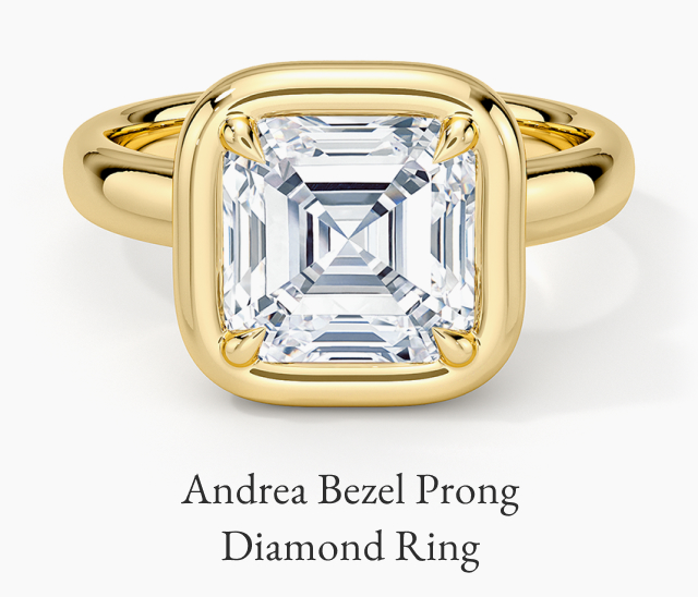 Andrea Bezel Prong Ring