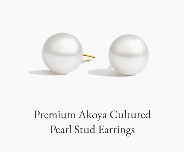Premium Akoya Cultured Pearl Stud Earrings