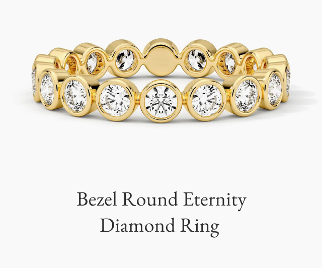Bezel Round Eternity Diamond Ring