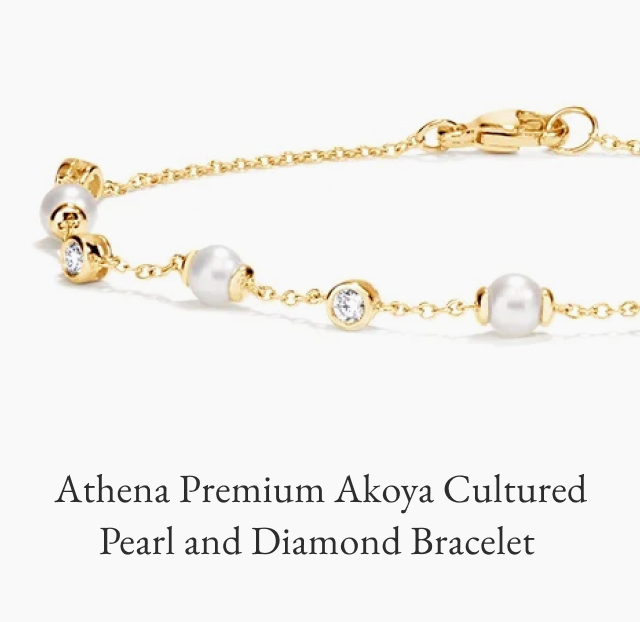 Athena Premium Akoya Cultured Pearl and Diamond Bracelet