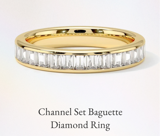 Channel Set Baguette Diamond Ring