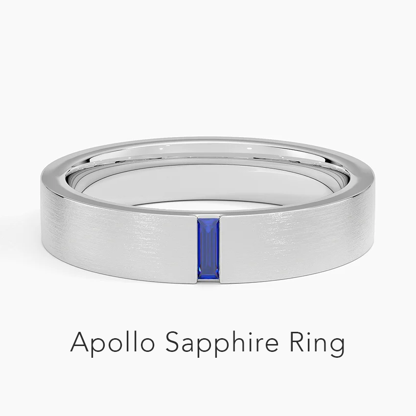 Apollo Sapphire 4.5mm Wedding Ring
