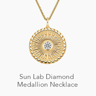 Sun Lab Diamond Medallion Necklace
