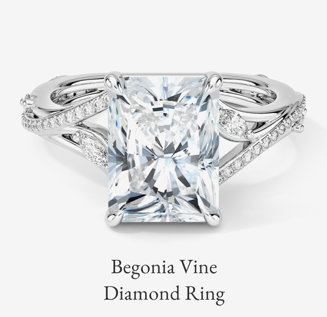 Begonia Vine Diamond Ring 