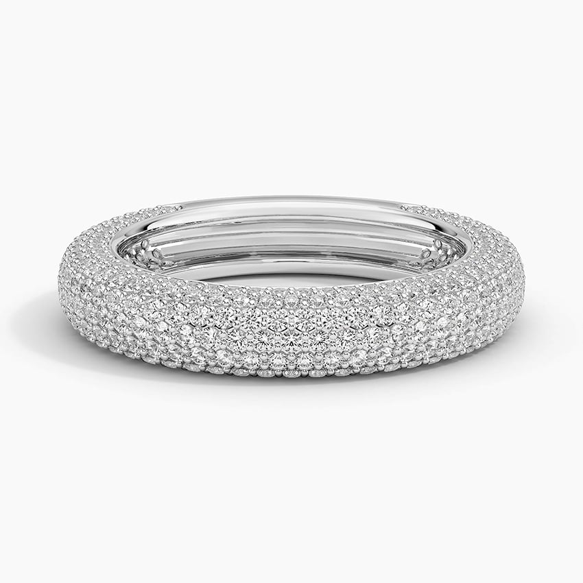 Lab Diamond Tube Ring