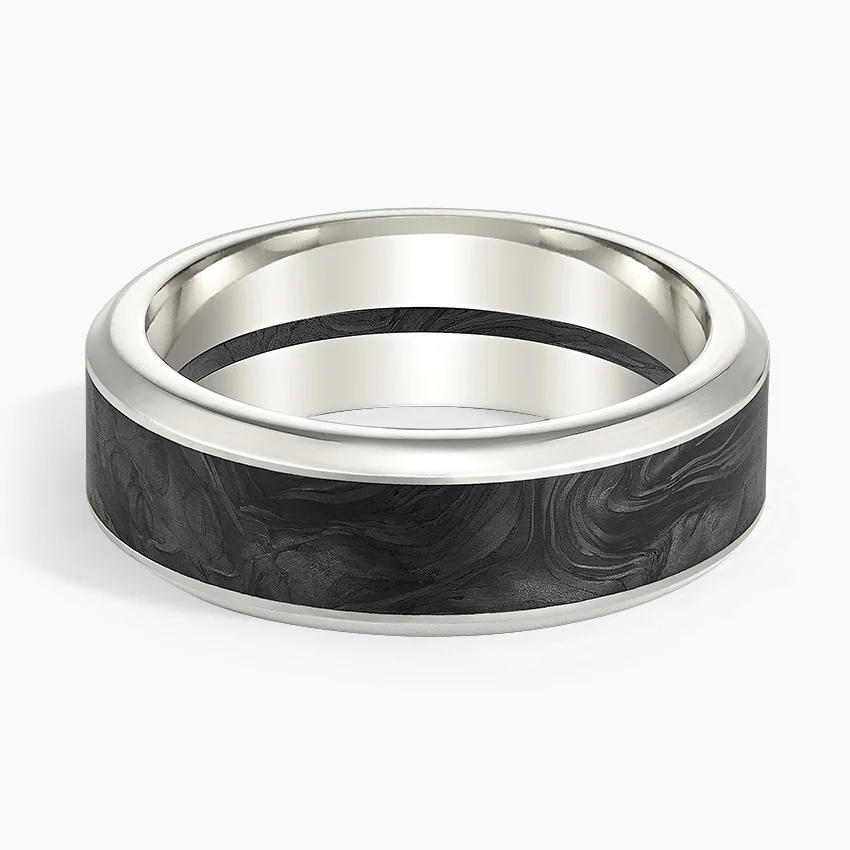 Blaze Black 7mm Wedding Ring