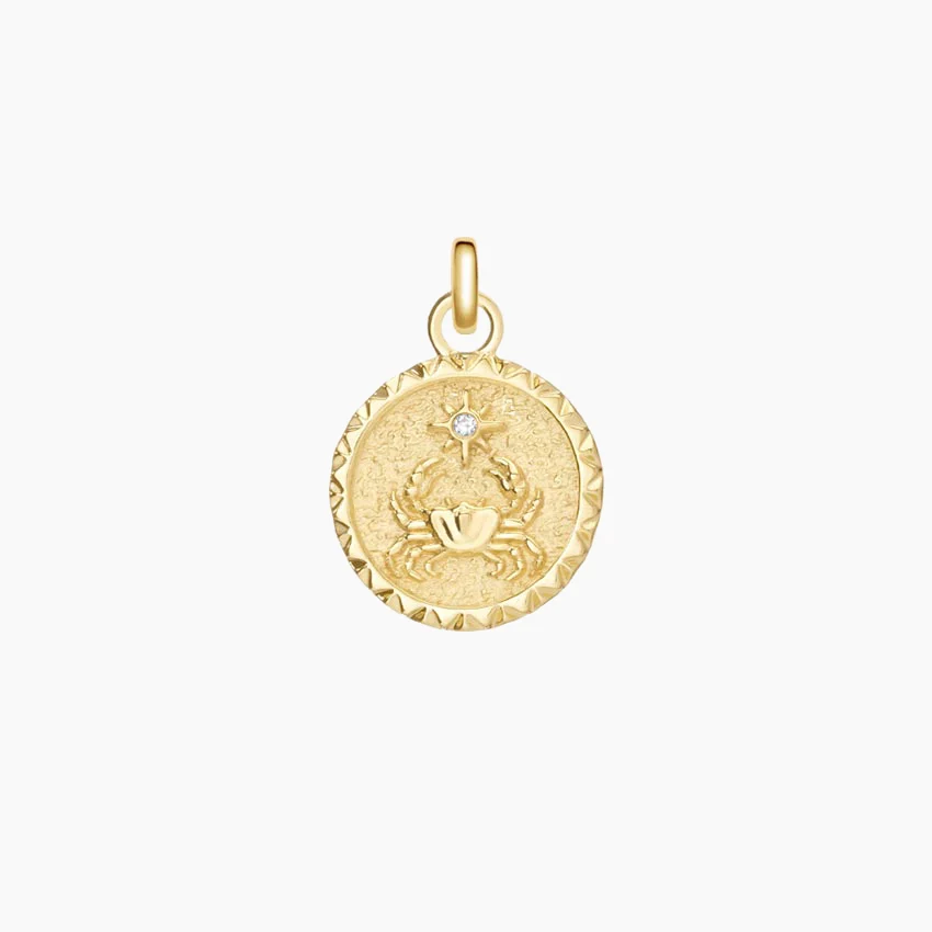 Cancer Zodiac Diamond Charm