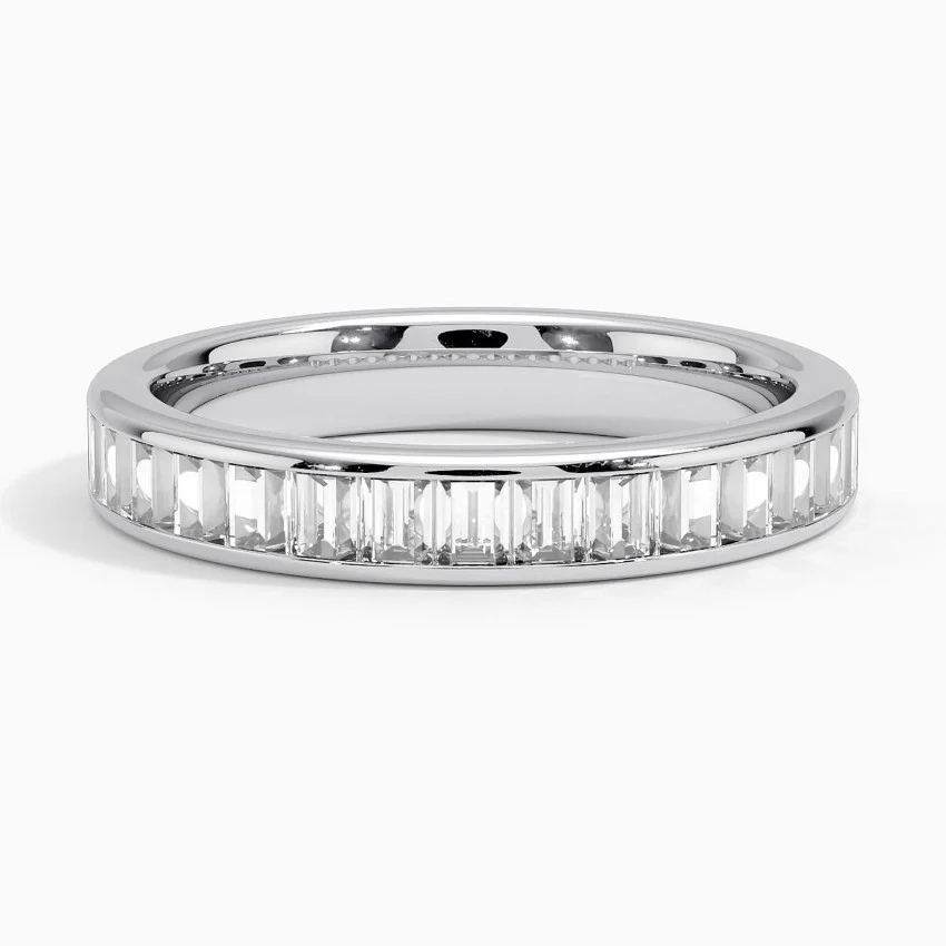 Channel Set Baguette Lab Diamond Ring