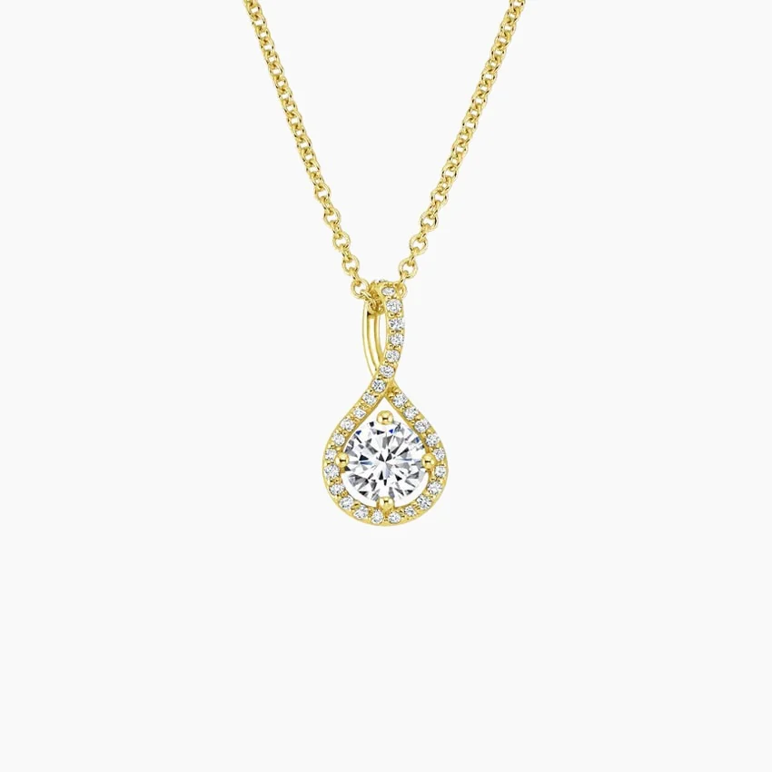 Diamond Pavé Twist Pendant