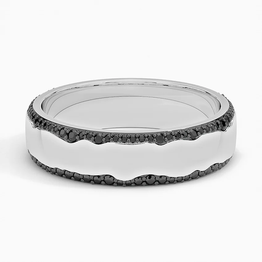 Glacier Eternity Black Diamond 6mm Ring