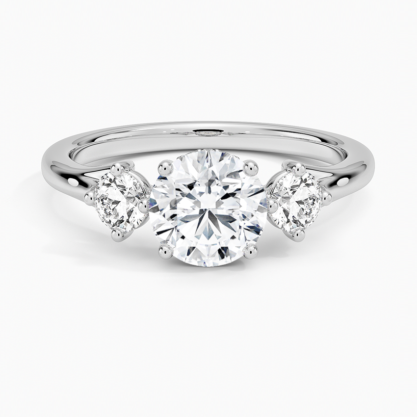 Luxe Floating Three Stone Diamond Ring