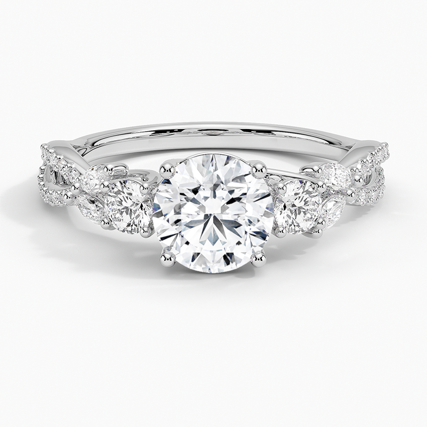 Luxe Willow Three Stone Diamond Ring