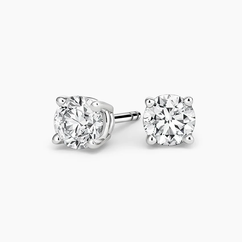 Perfect 4-Prong Diamond Stud Earrings