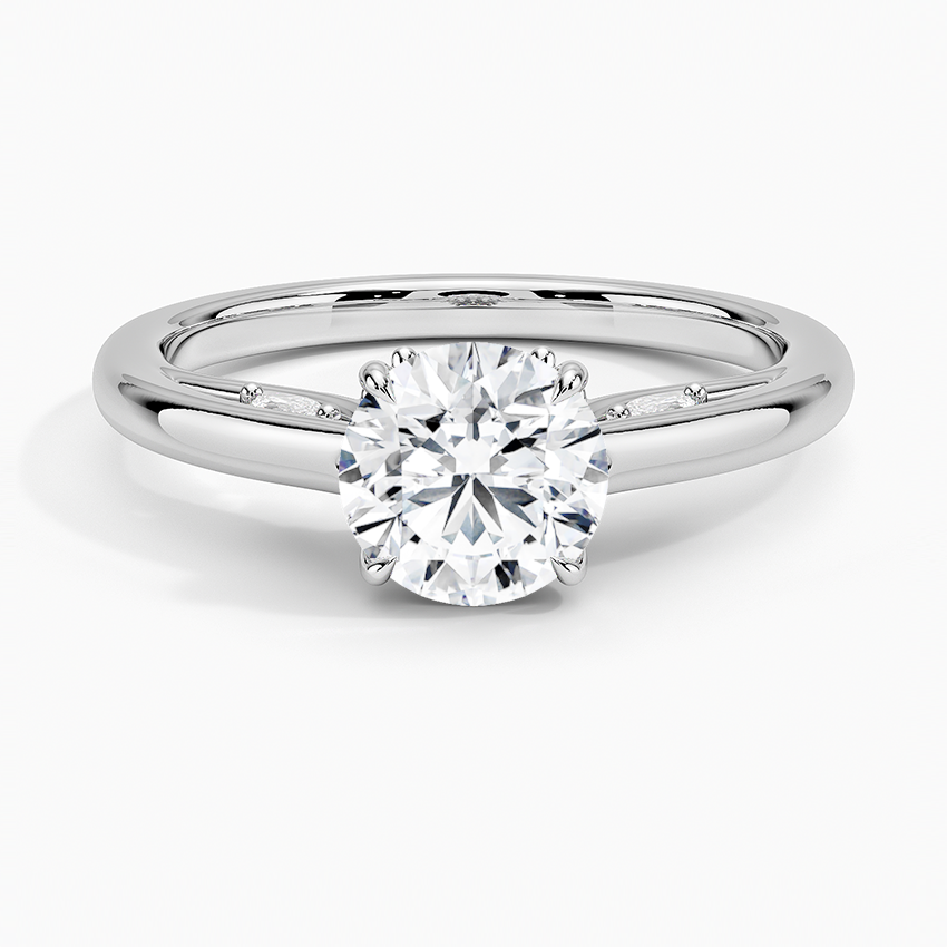 Secret Garden Adorned Gallery Solitaire Ring