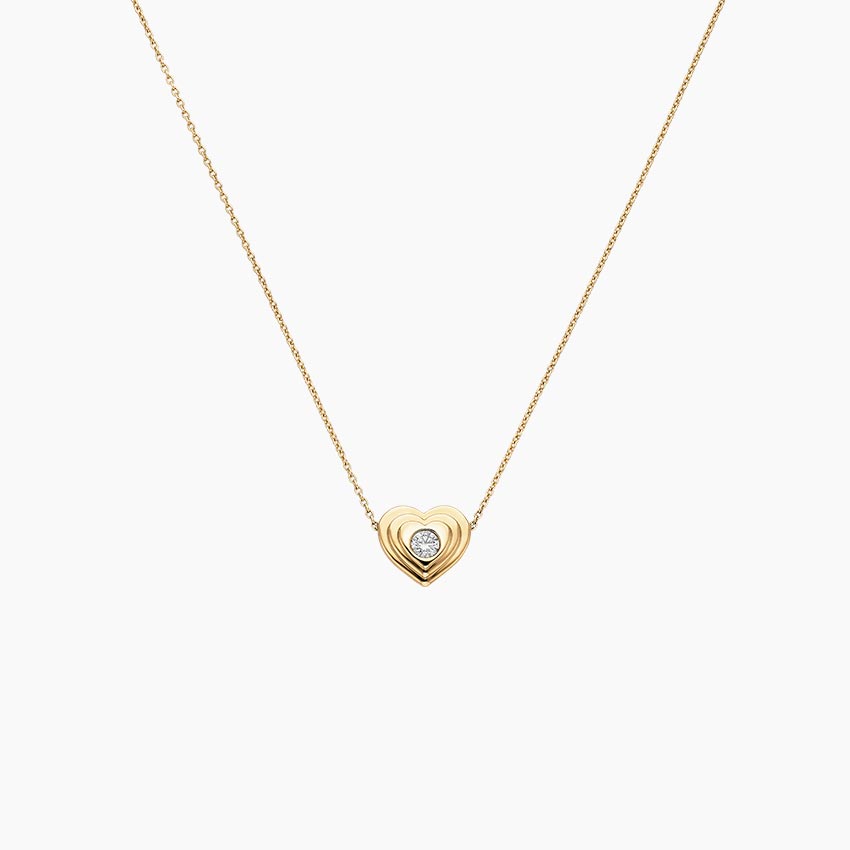 Sweetheart Lab Diamond Pendant Necklace