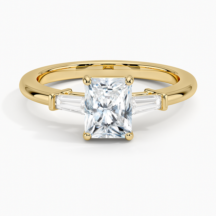 Tapered Baguette Three Stone Diamond Ring