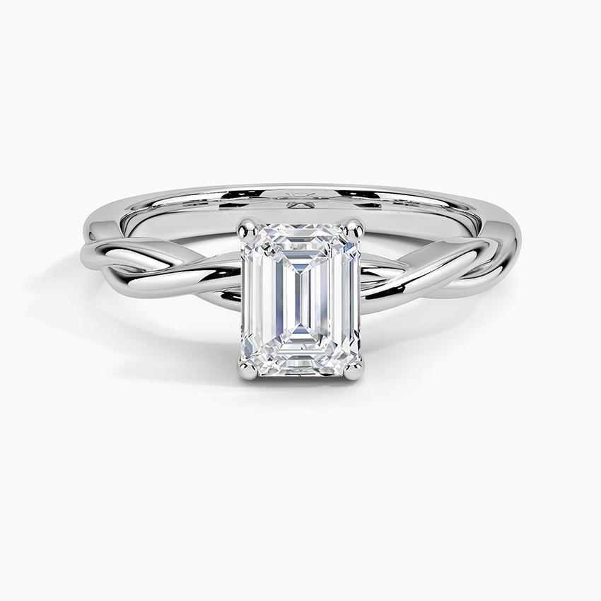 Twisted Vine Solitaire Ring