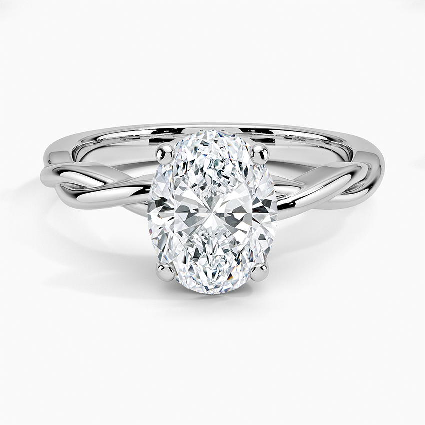 Twisted Vine Solitaire Ring