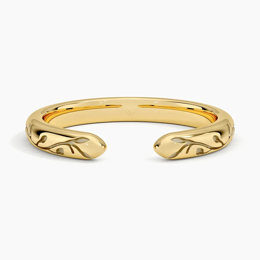 Verdure Engraved Open Ring