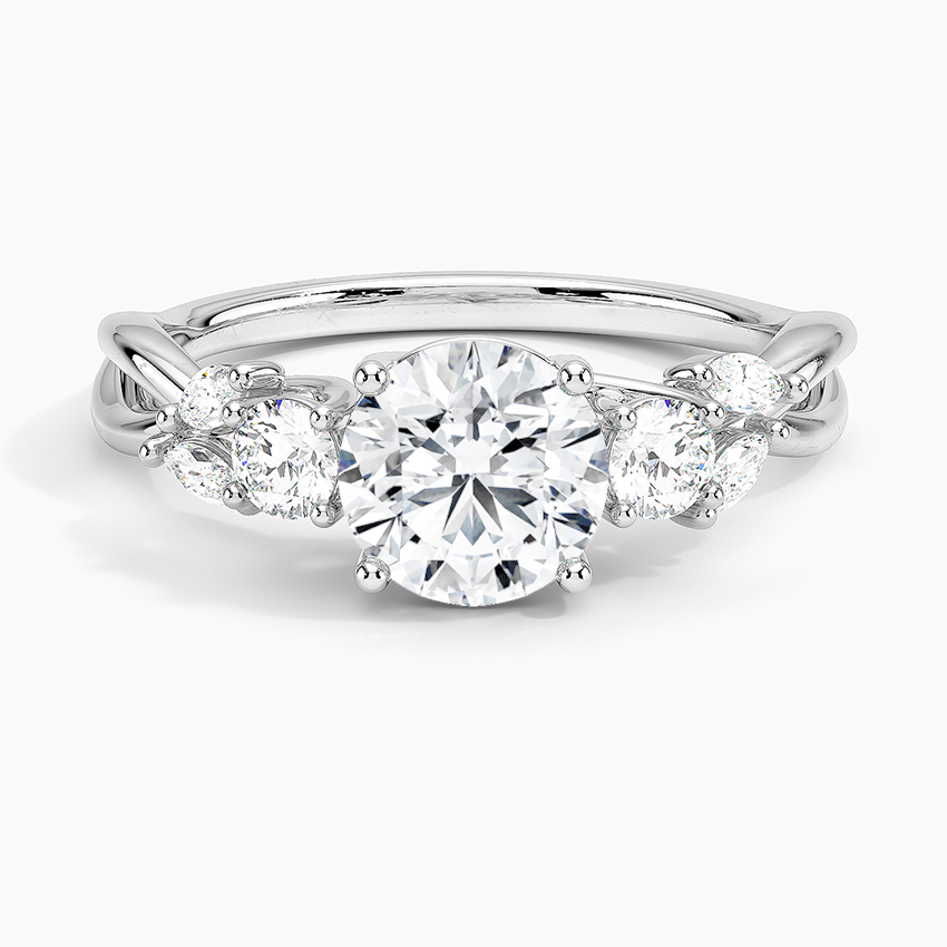 Willow Three Stone Diamond Ring