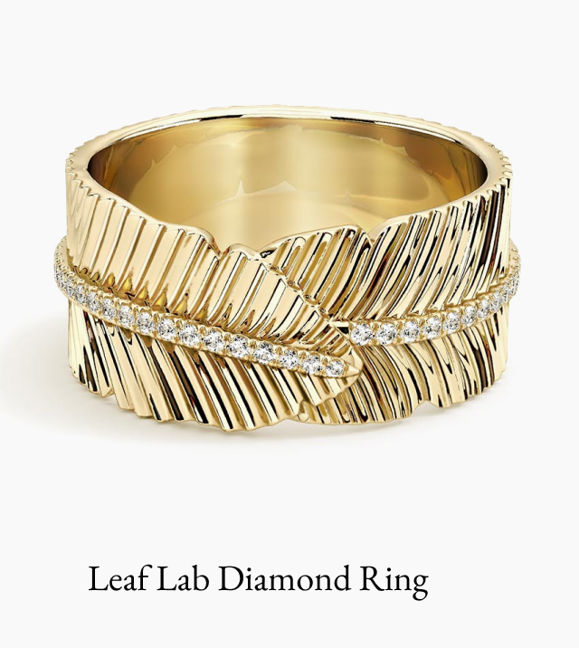 Leaf Lab Diamond Ring