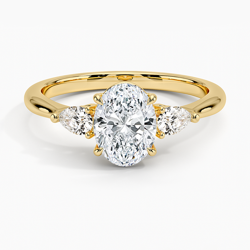 Petite Opera Three Stone Diamond Ring