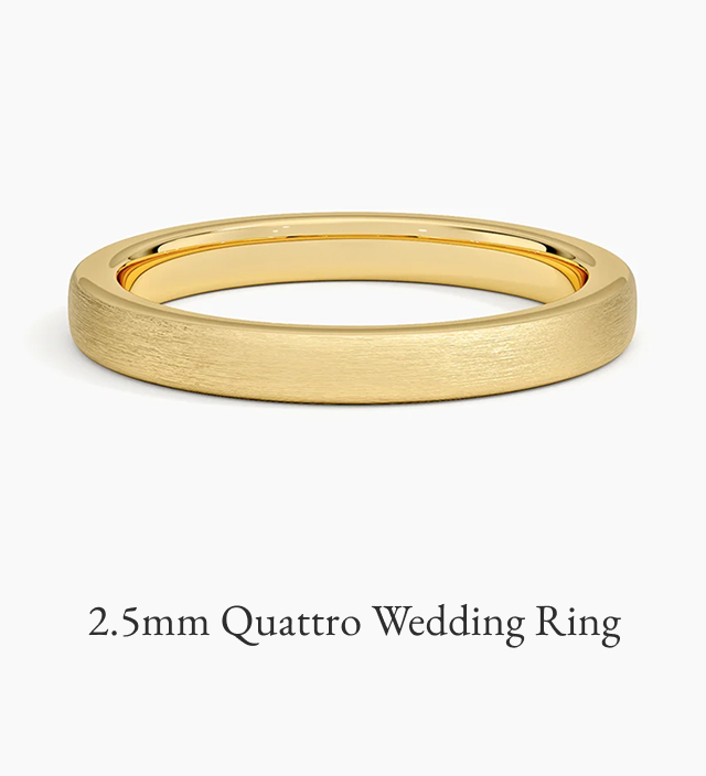 2.5mm Quattro Wedding Ring