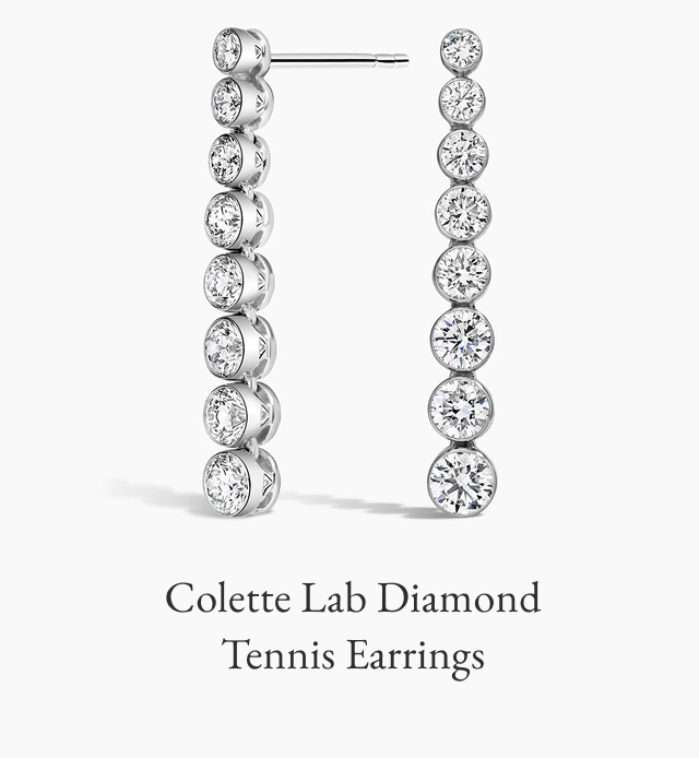 Colette Lab Diamond Tennis Earrings 