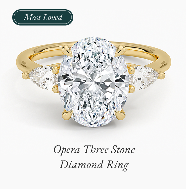 Opera Three Stone Diamond Ring