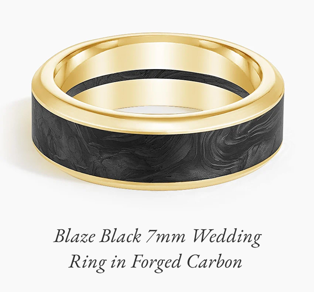 Blaze Black 7mm Wedding Ring